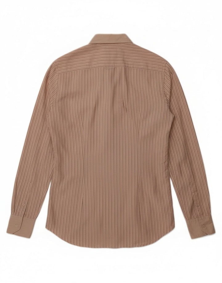 Dolce & Gabbana Chemise George Homme Taille 39 15 1/2 Rayé Beige Moyen