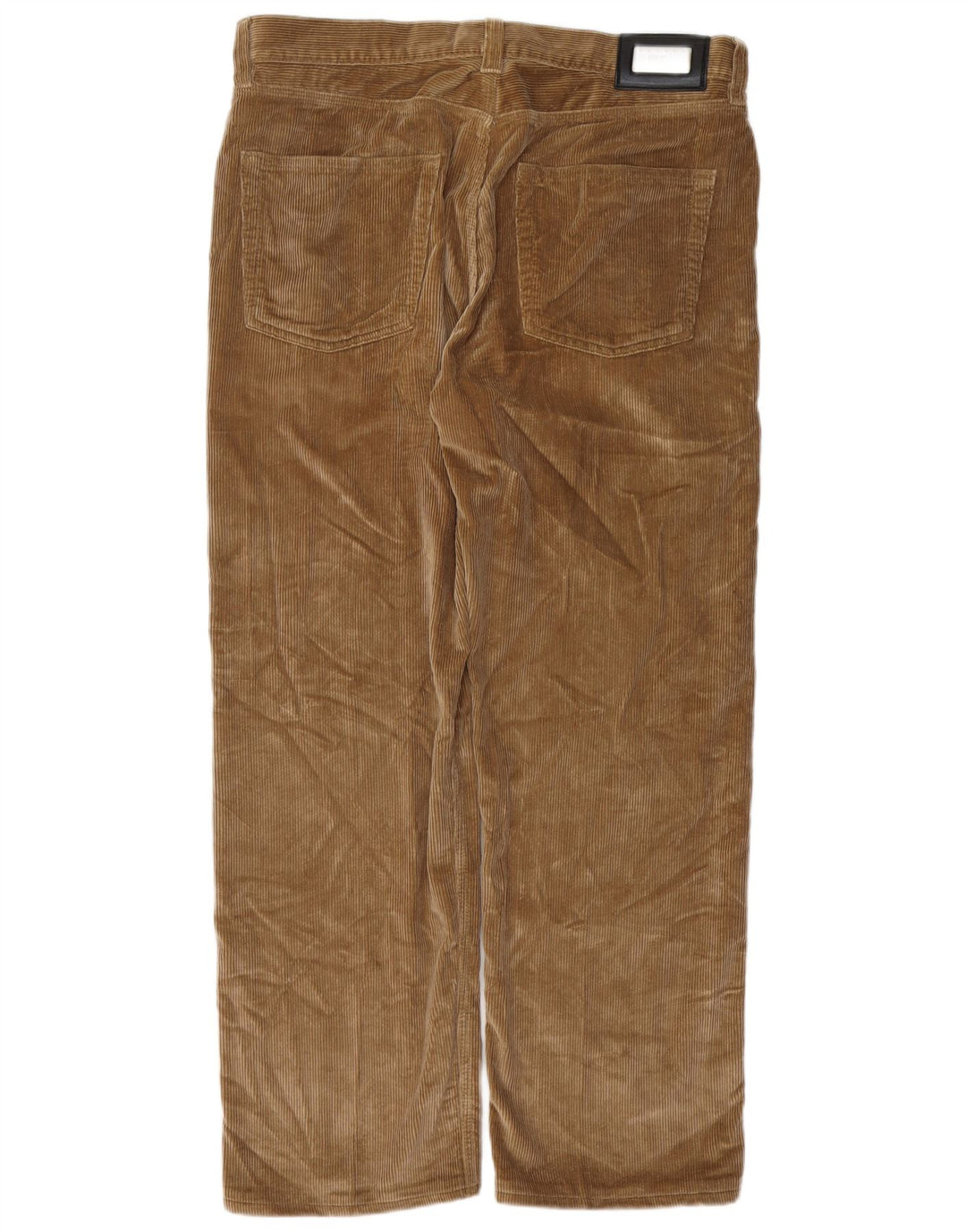 HUGO BOSS Pantalon droit Alabama en velours côtelé W36 L30 Homme Marron Coton