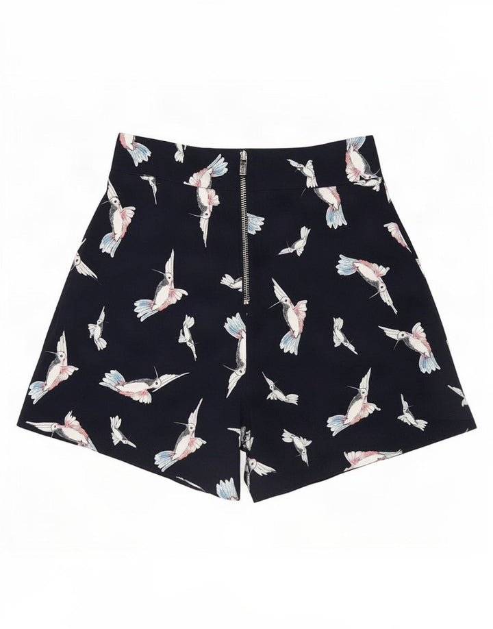 Zara Short Graphique Pegged Casual Femme Moyen W28 Bleu Marine