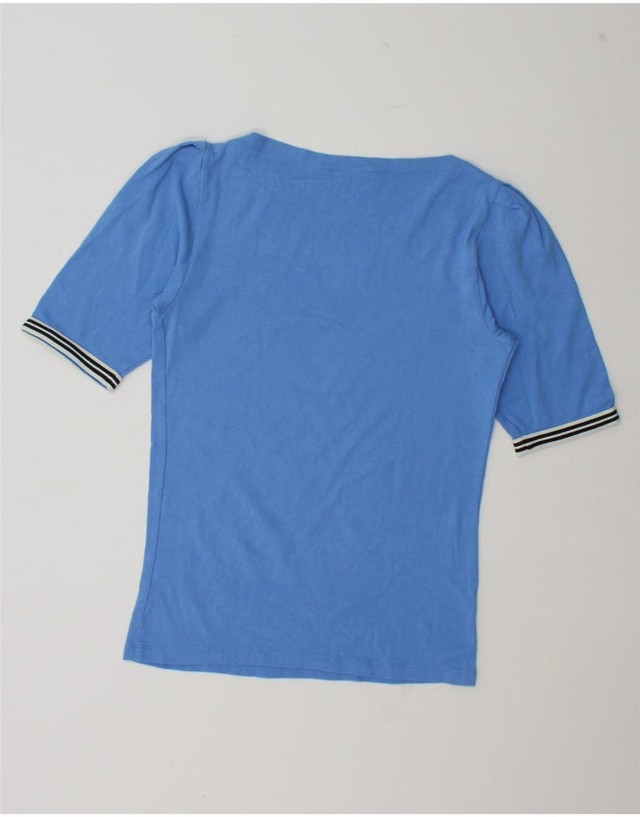 Ralph Lauren T-shirt pour femme UK 12 Bleu moyen