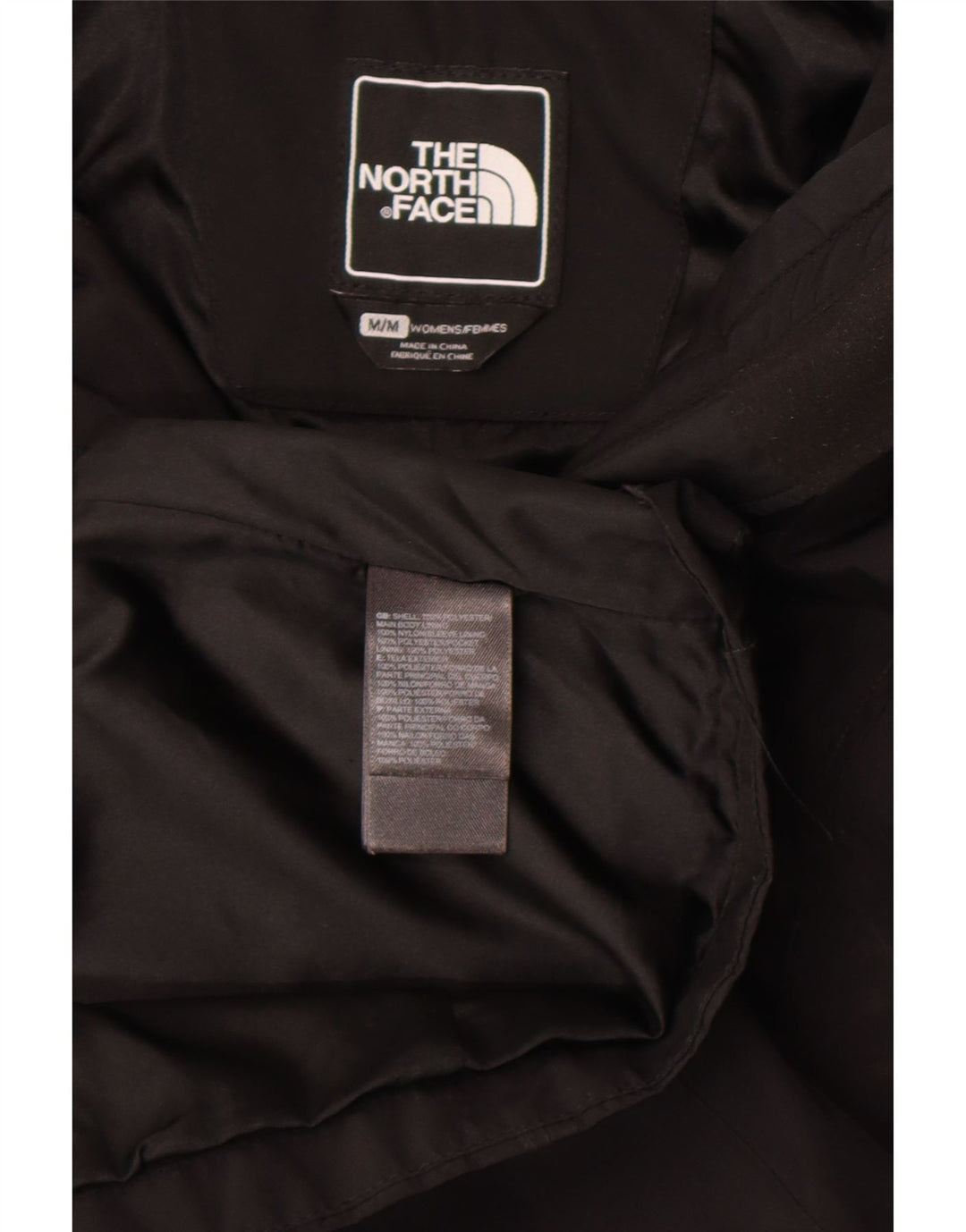 The North Face Manteau imperméable à capuche pour femme UK 44 Medium Noir Polyester