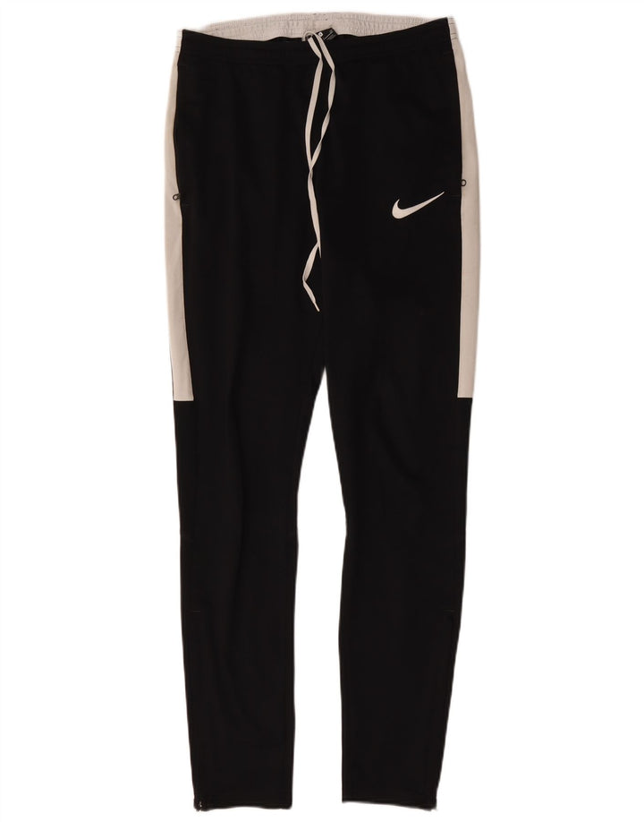 Nike Pantalon de survêtement pour femme UK 10 Small Noir Colourblock Polyester