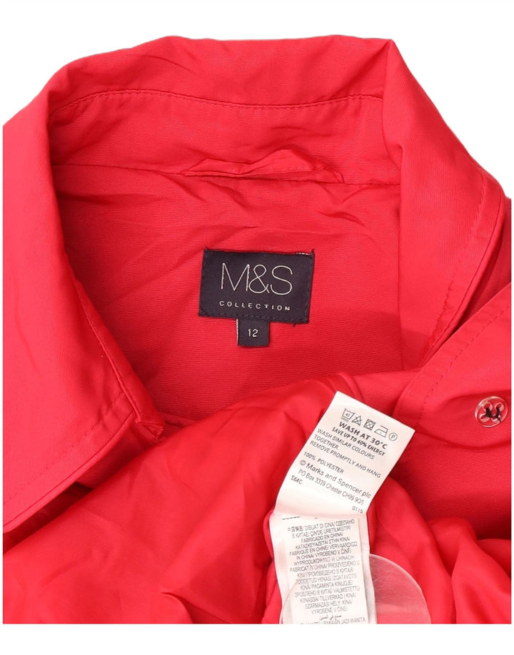 Marks & Spencer Trench-Coat Femme UK 12 Polyester Rose Moyen