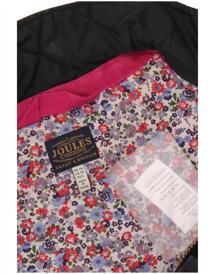 Joules Gilet matelassé pour femme UK 14 Large Bleu Marine Polyester