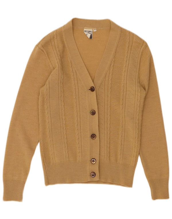 SCHOELLER Pull Cardigan Femme EU 40 Beige Moyen Polyacrylique