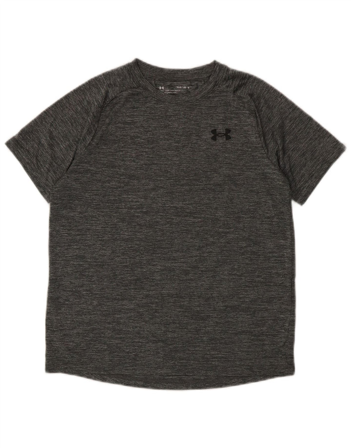 Under Armour T-Shirt Garçon 11-12 ans Grand Gris Moucheté Polyester
