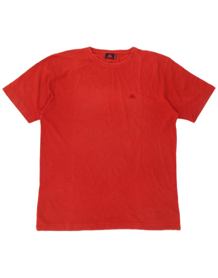 Kappa T-Shirt Homme Top XL Rouge Coton