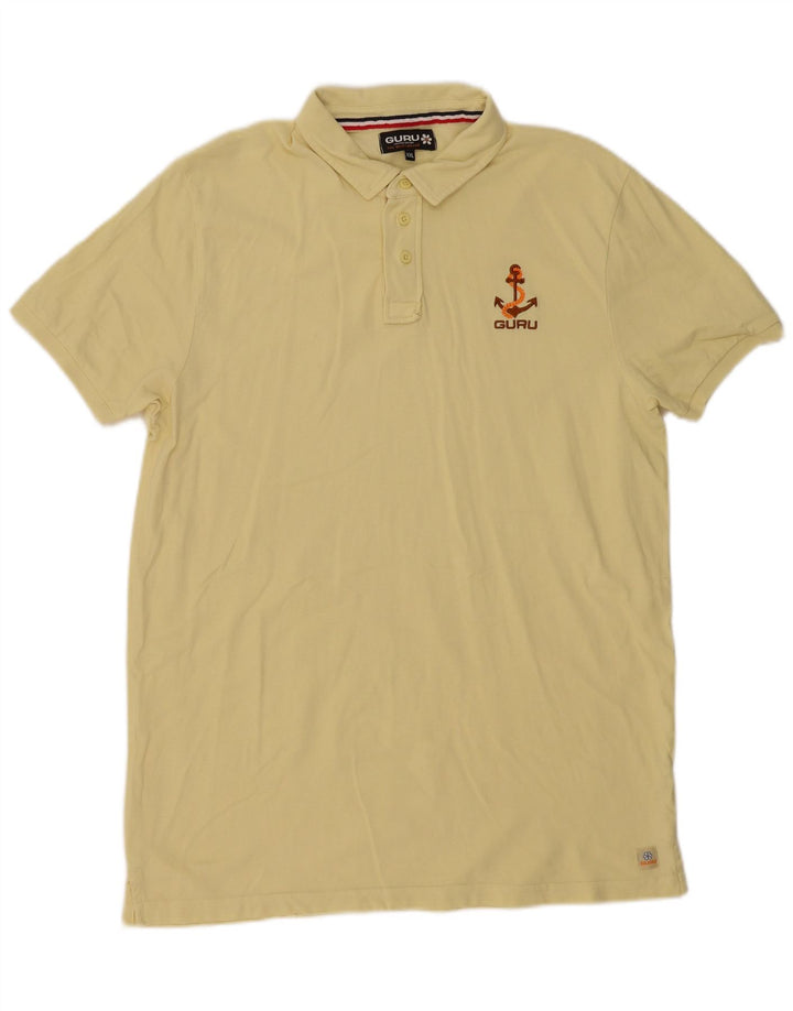 Guru Polo Homme 2XL Jaune Coton