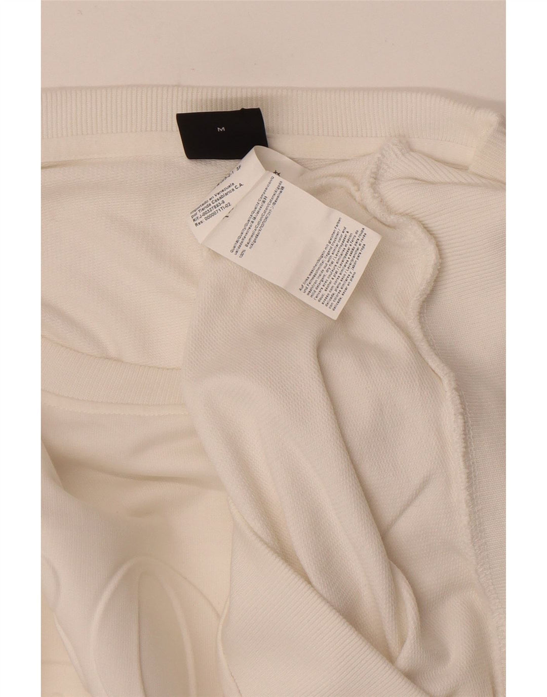 HUGO BOSS Sweat-shirt graphique en coton blanc moyen |