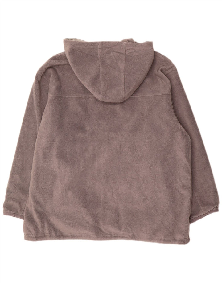 Champion Veste polaire réversible à capuche pour homme UK 44 2XL Gris Polyester