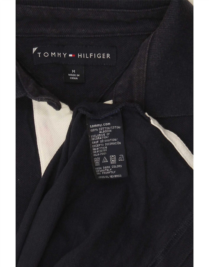 Tommy Hilfiger Polo à manches courtes pour homme Bleu marine moyen classique