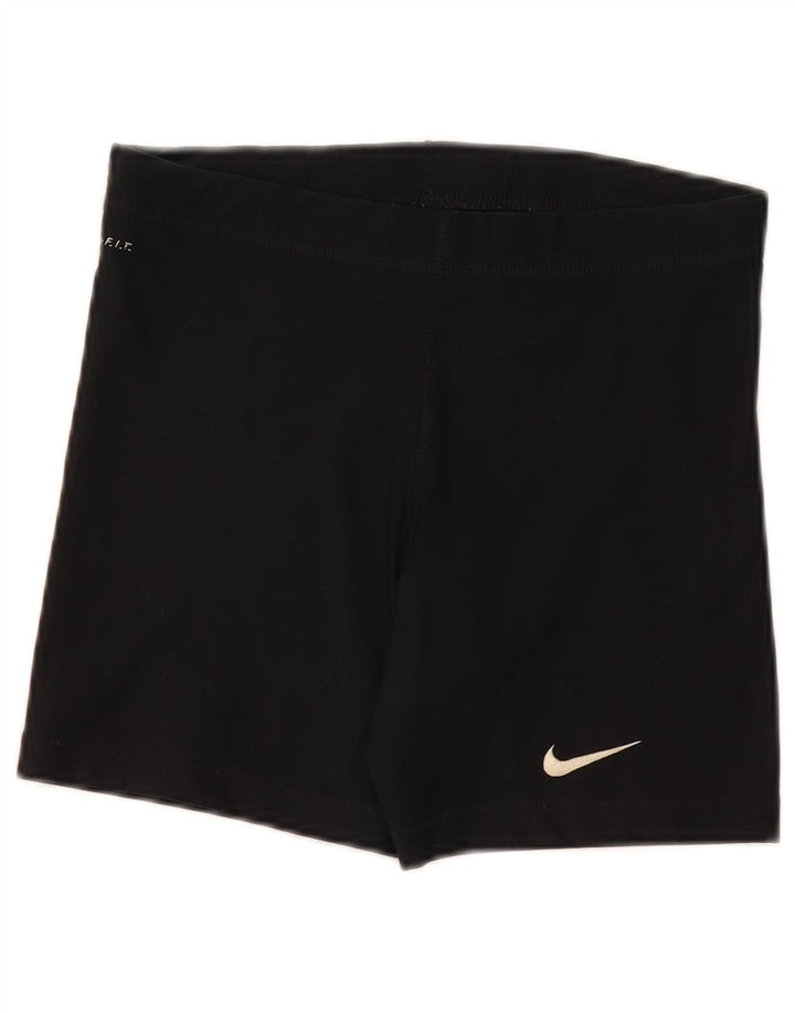 Nike Short de sport Dri Fit Graphic pour femme US 4/6 Petit Noir Polyester