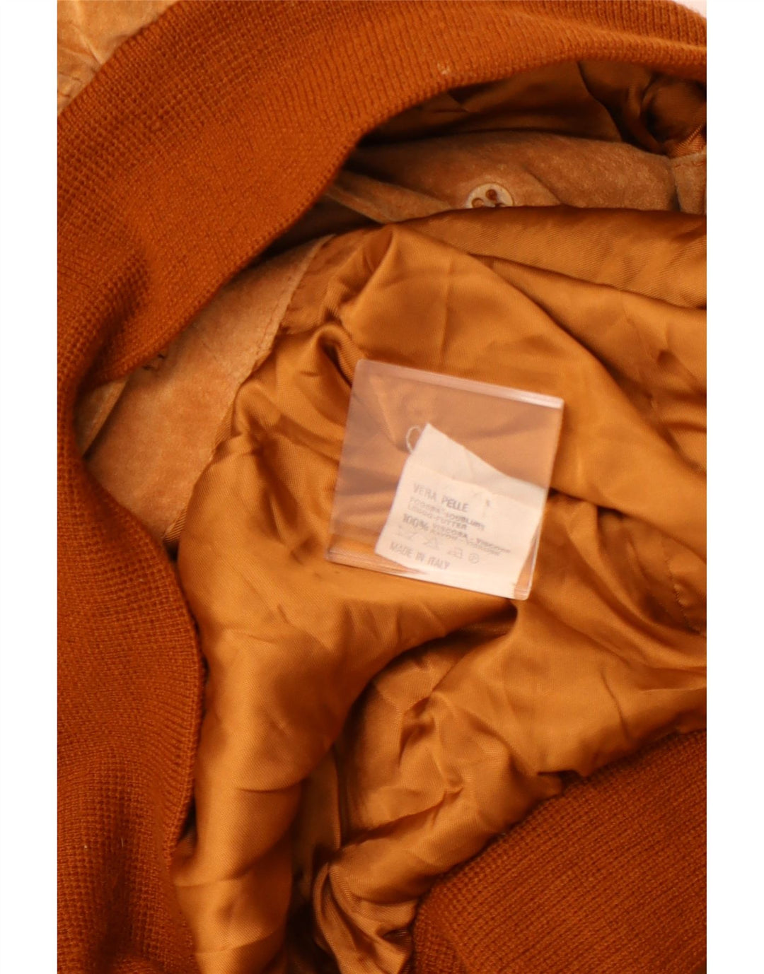 VINTAGE Veste bomber en daim pour homme UK 42 XL Cuir marron