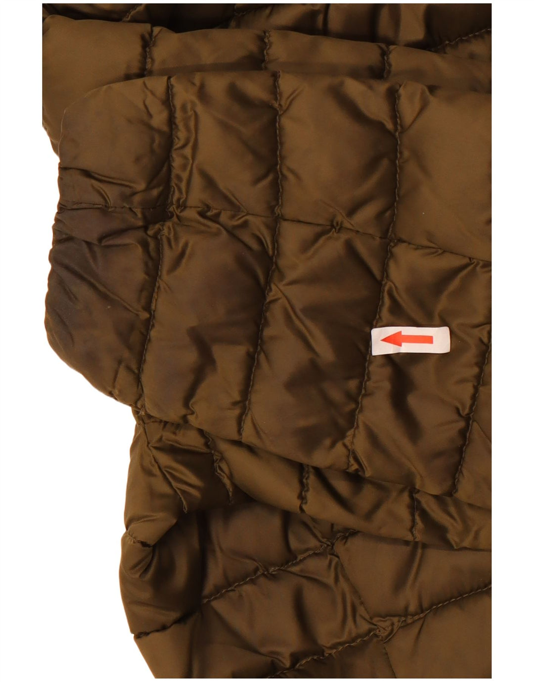 Tommy Hilfiger Manteau rembourré à capuche pour femme UK 44 Medium Kaki Polyamide