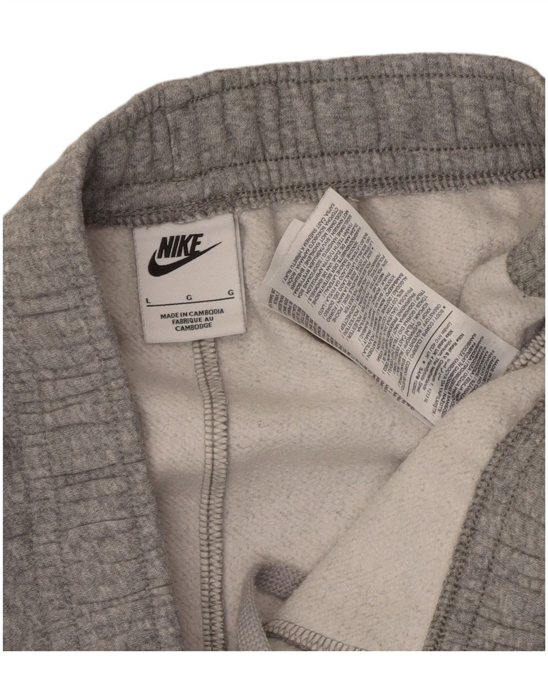 Nike Pantalon de survêtement cargo pour homme en coton gris Taille L
