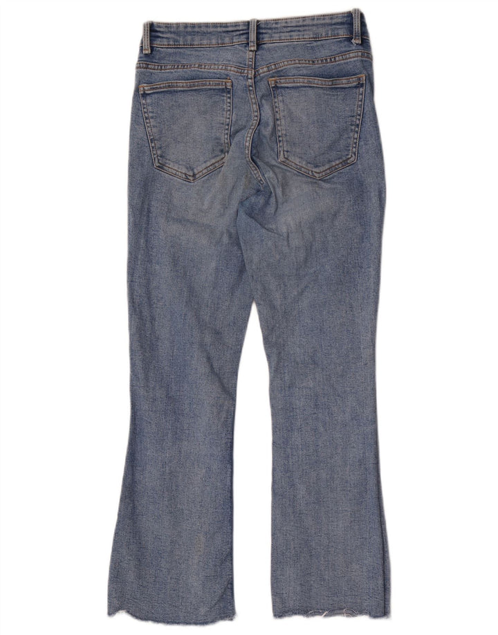 Zara Jeans Bootcut Femme EU 38 Small W28 L26 Bleu Coton