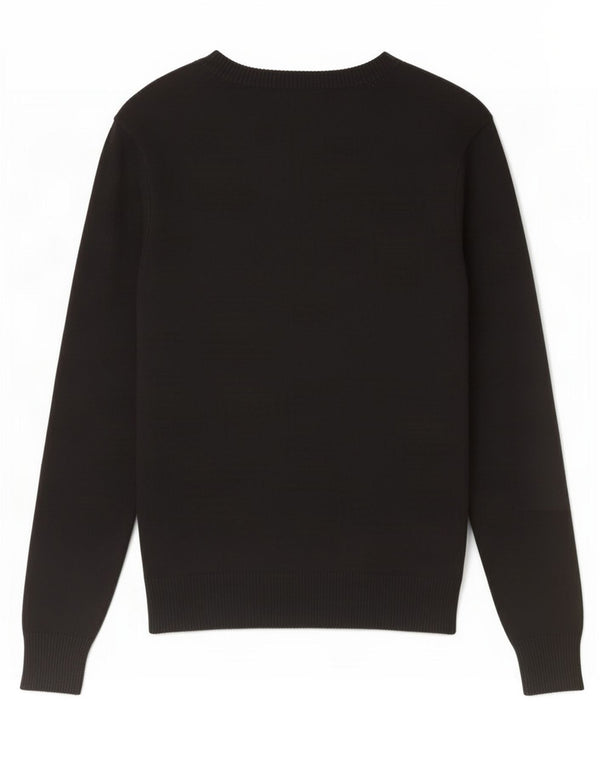Guess Pull graphique à col bateau pour femme UK 4 XS Noir Viscose