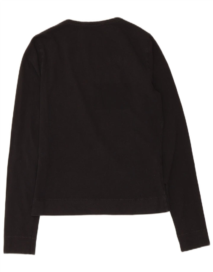 Liu Jo Femme Top Graphique Manches Longues IT 42 Coton Noir Moyen