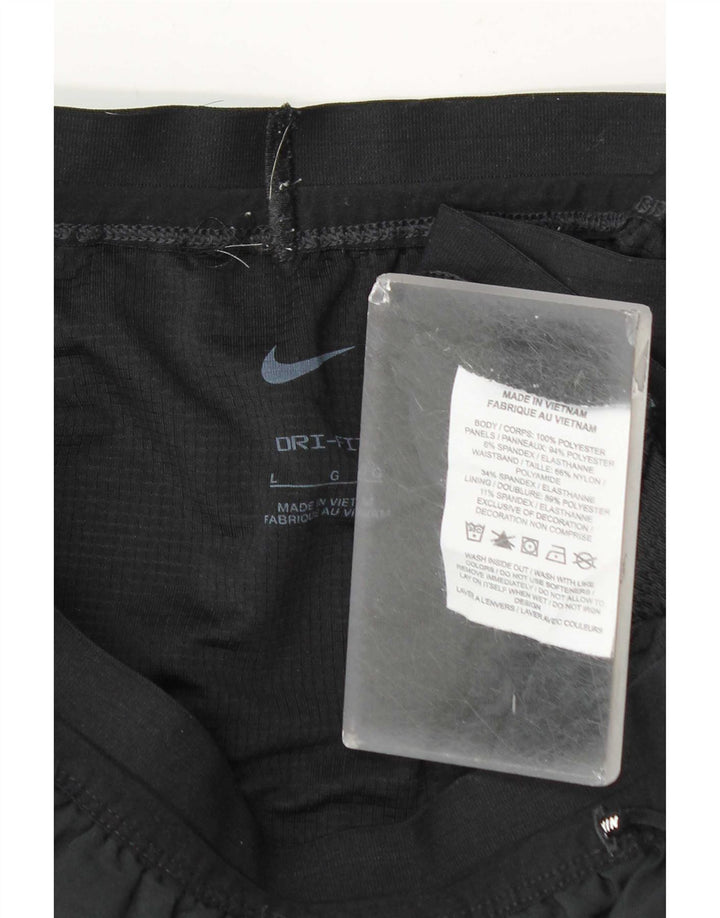 Nike Short de sport Dri Fit pour homme en polyester bleu marine Taille L
