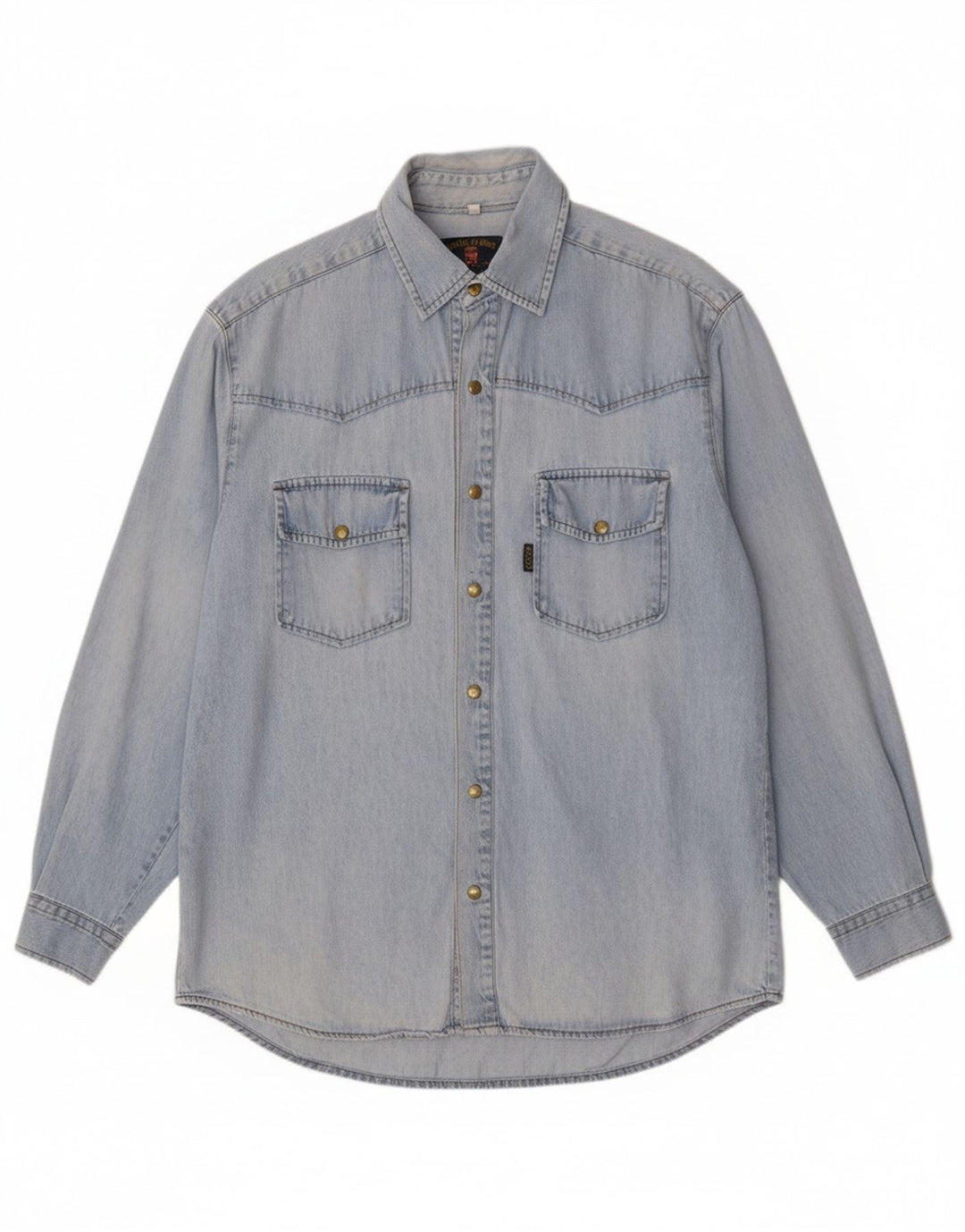 Armata Di Mare Chemise En Jean Bleu Moyen Coton Homme