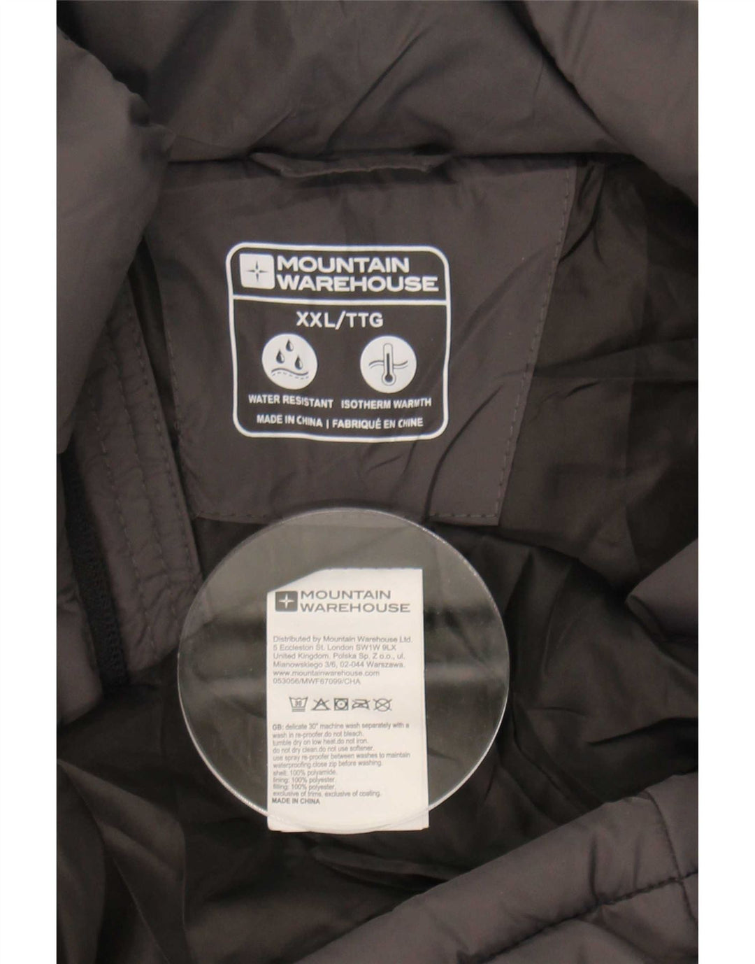 Mountain Warehouse Gilet rembourré pour homme UK 44 2XL Gris Polyamide