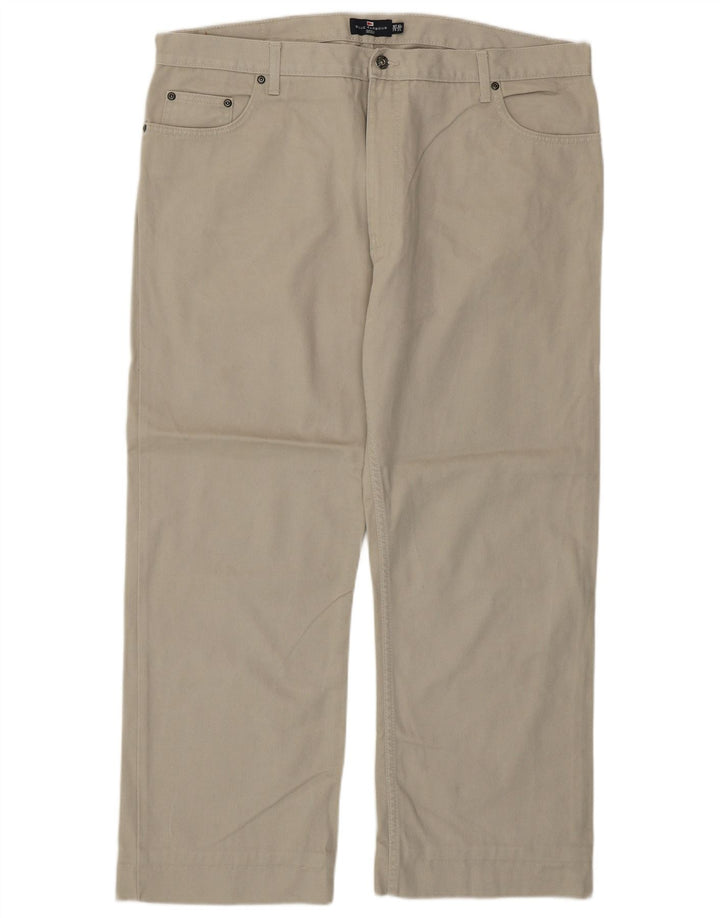 Marks & Spencer Pantalon Casual Blue Harbor Homme W42 L27 Gris Coton