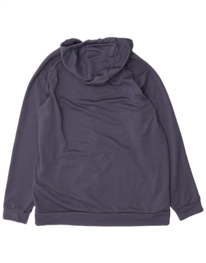 Nike Dri Fit Zip Sweat à capuche pour homme Bleu marine Taille L