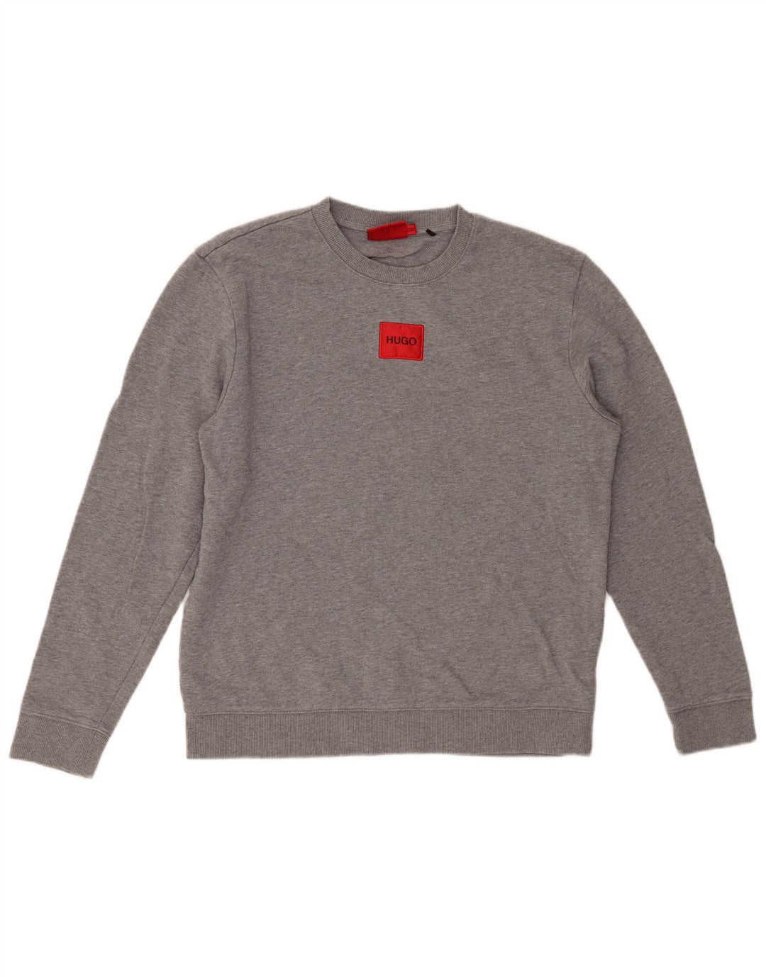 HUGO BOSS Sweat-shirt pour femme UK 44 Gris moyen chiné en coton