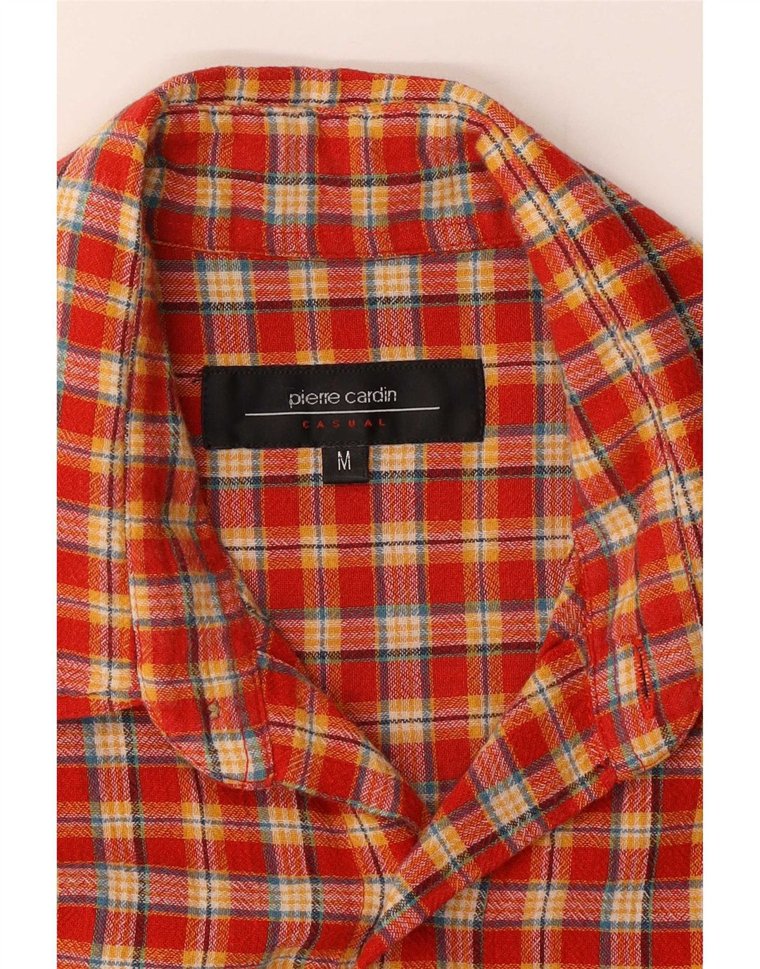 Pierre Cardin Chemise en flanelle pour homme à carreaux rouges moyens