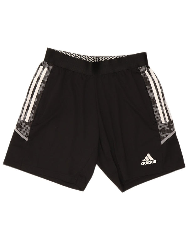 Adidas Short de sport pour homme en polyester camouflage noir moyen