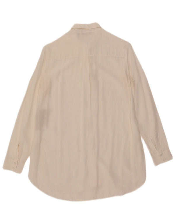 Massimo Dutti Chemisier Femme EU 36 XS Soie Blanche