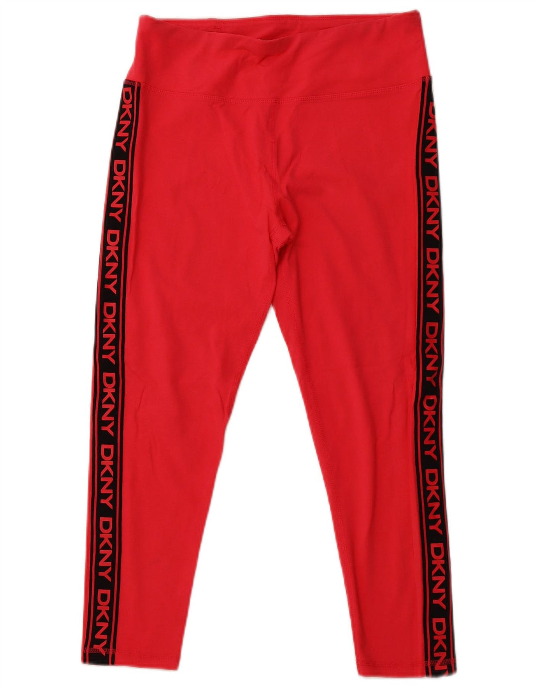 DKNY Leggings Capri Graphiques pour Femmes UK 16 Grand Coton Colorblock Rose