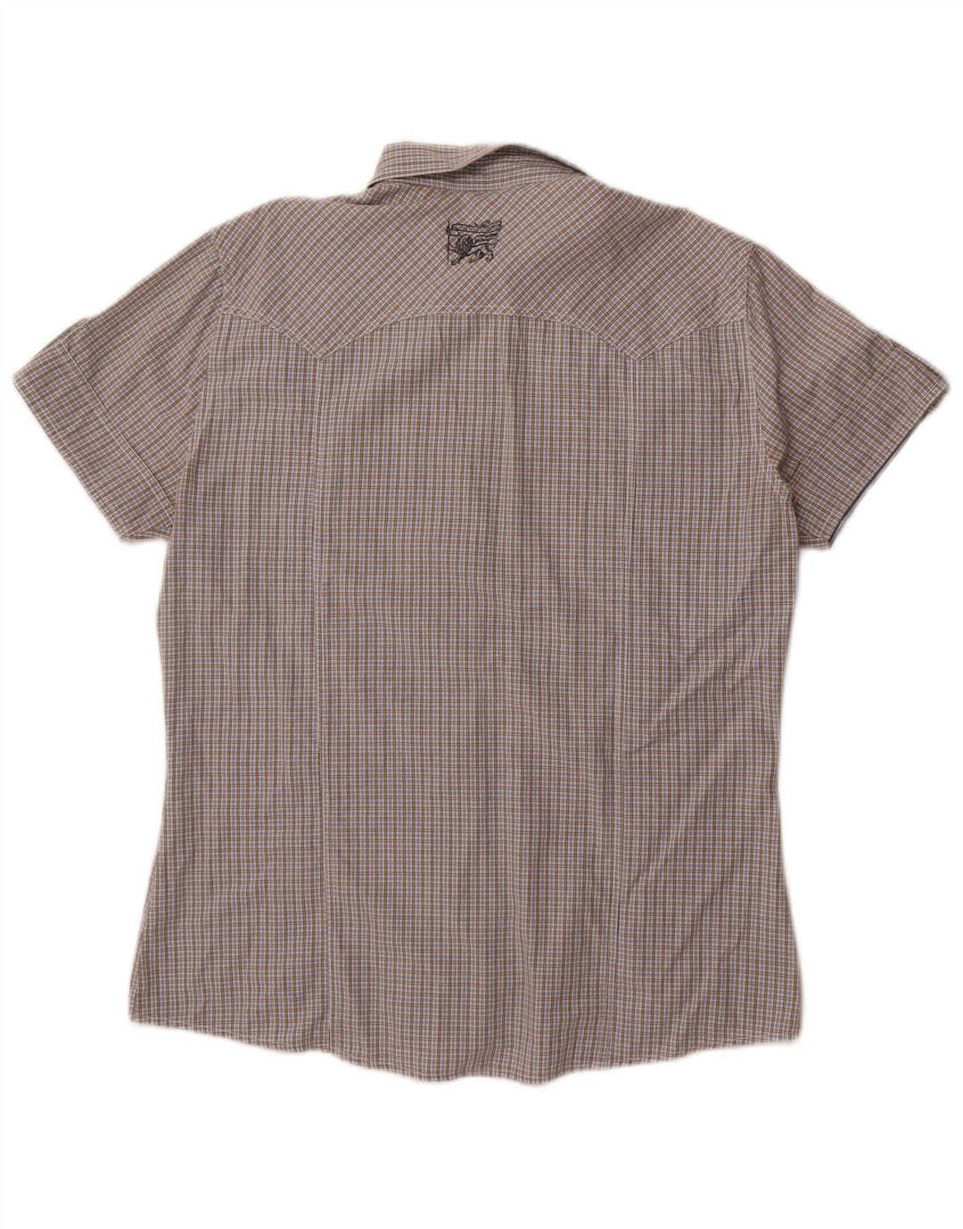 PEPE Jeans Chemise Militaire à Manches Courtes Homme XL Gris à Carreaux Coton