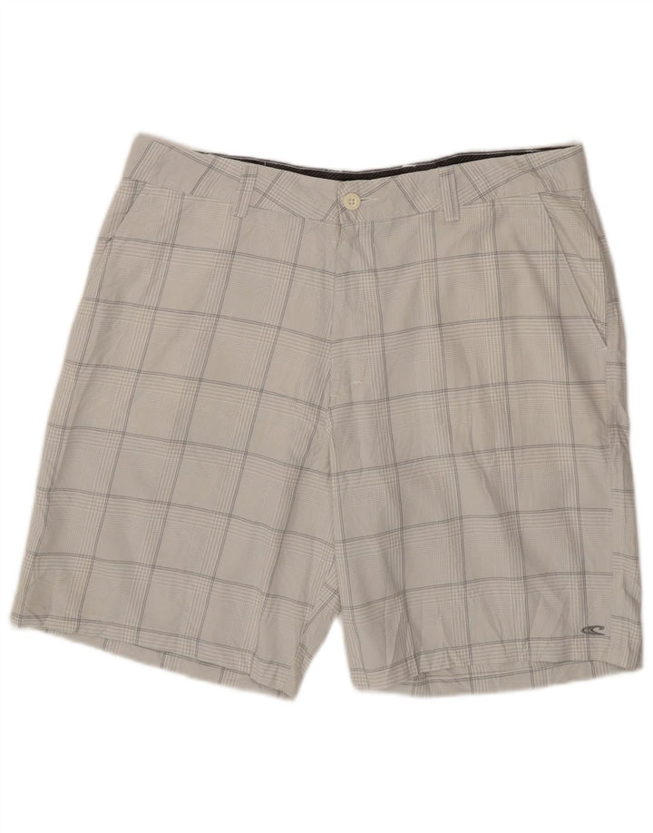 O'Neill Short Chino Homme W38 XL Gris Carreaux Polyester