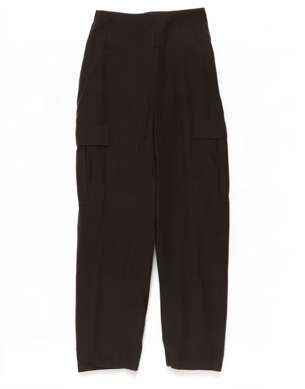 Zara Pantalon cargo court taille haute pour femme Small W26 L24 Noir
