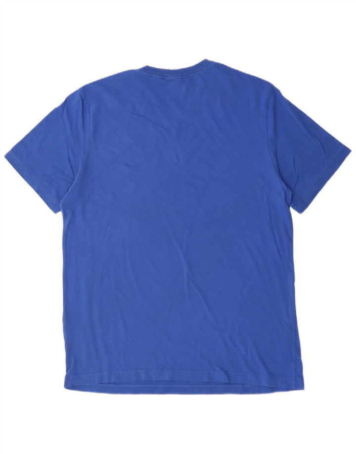 NIKE Mens Graphic T-Shirt Top Large Blue Cotton