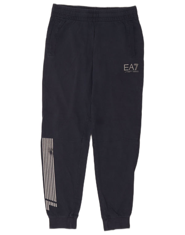 Emporio Armani Pantalon de survêtement graphique pour homme, jogging, petit, bleu marine
