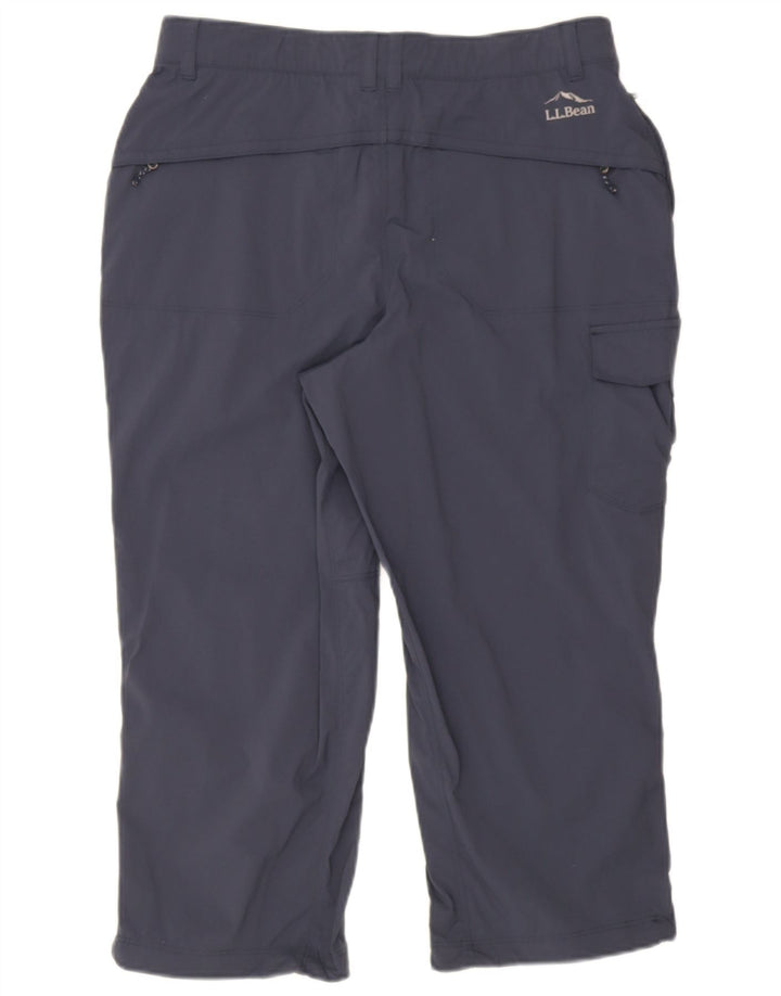 L.L.Bean Pantalon Capri Cargo Homme Moyen W32 L22 Bleu Marine Nylon