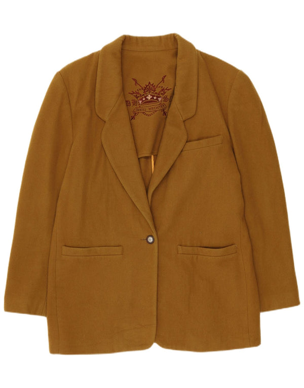 Daniel Hechter Veste blazer à 1 bouton pour femme UK 14 Kaki moyen