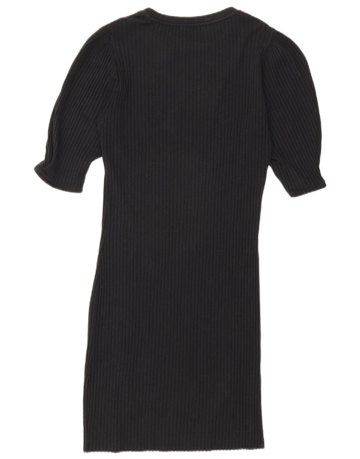 Zara Robe moulante pour femme UK 14 Large Noir