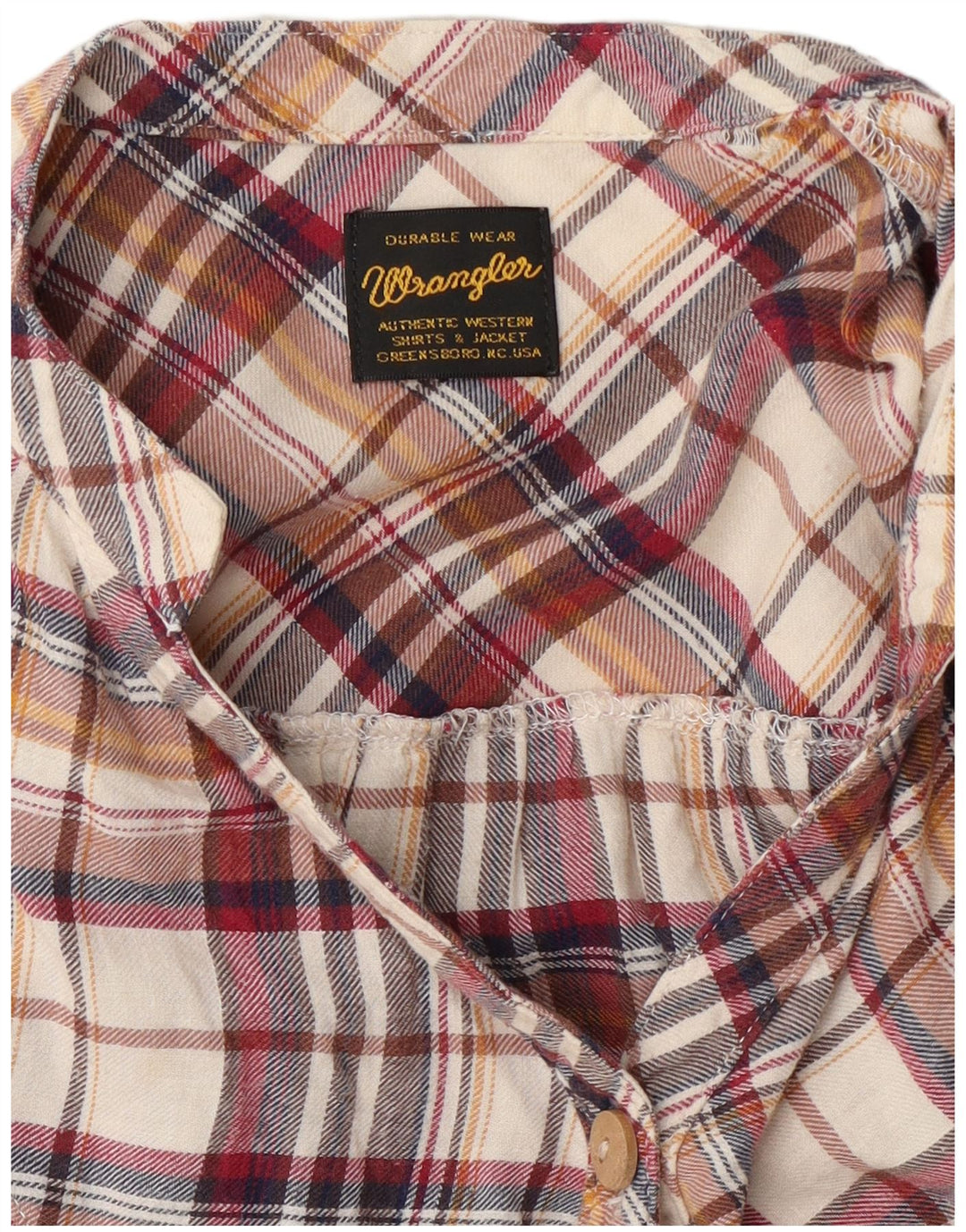 Wrangler Robe chemise en flanelle pour femme UK 14 Medium Multicolore Plaid
