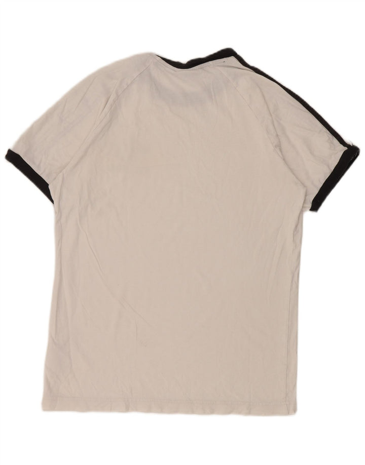 Adidas T-shirt pour homme en coton color block blanc moyen