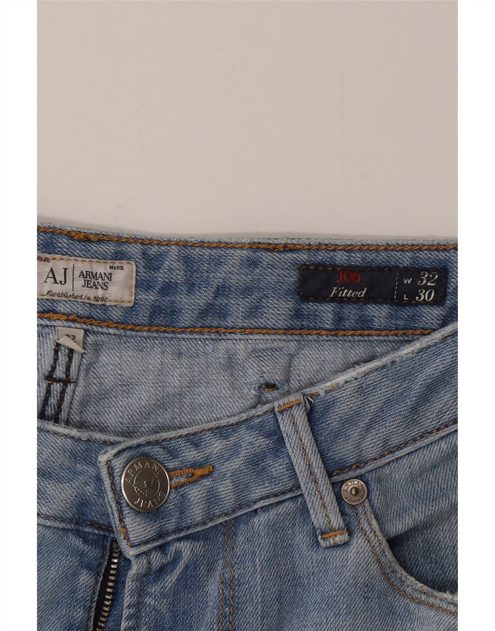 Armani Jeans Slim Homme W32 L30 Bleu Coton