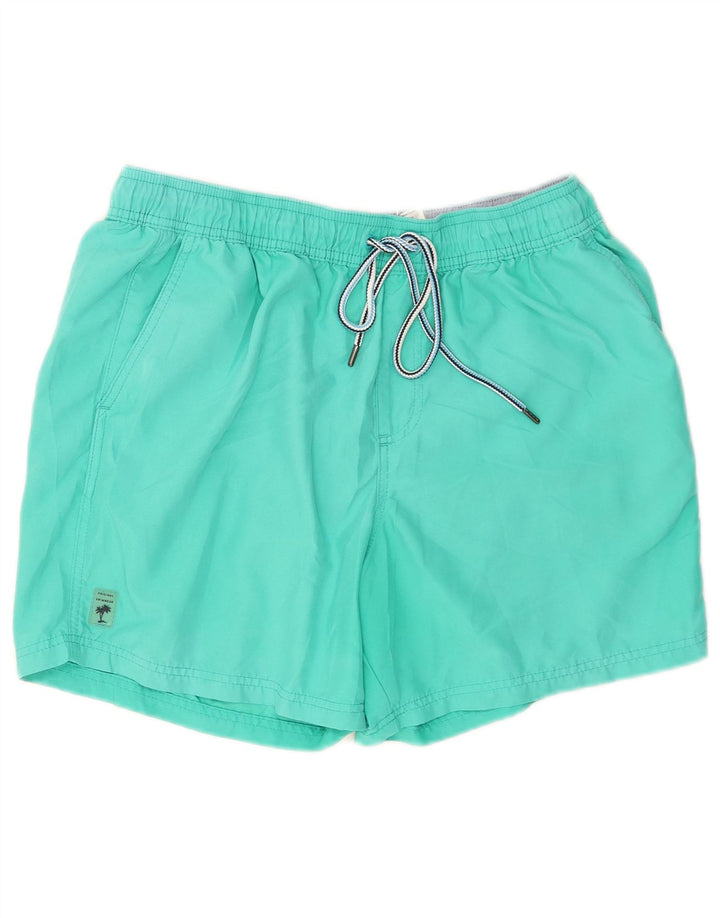 Marks & Spencer Short de bain homme grand coton turquoise