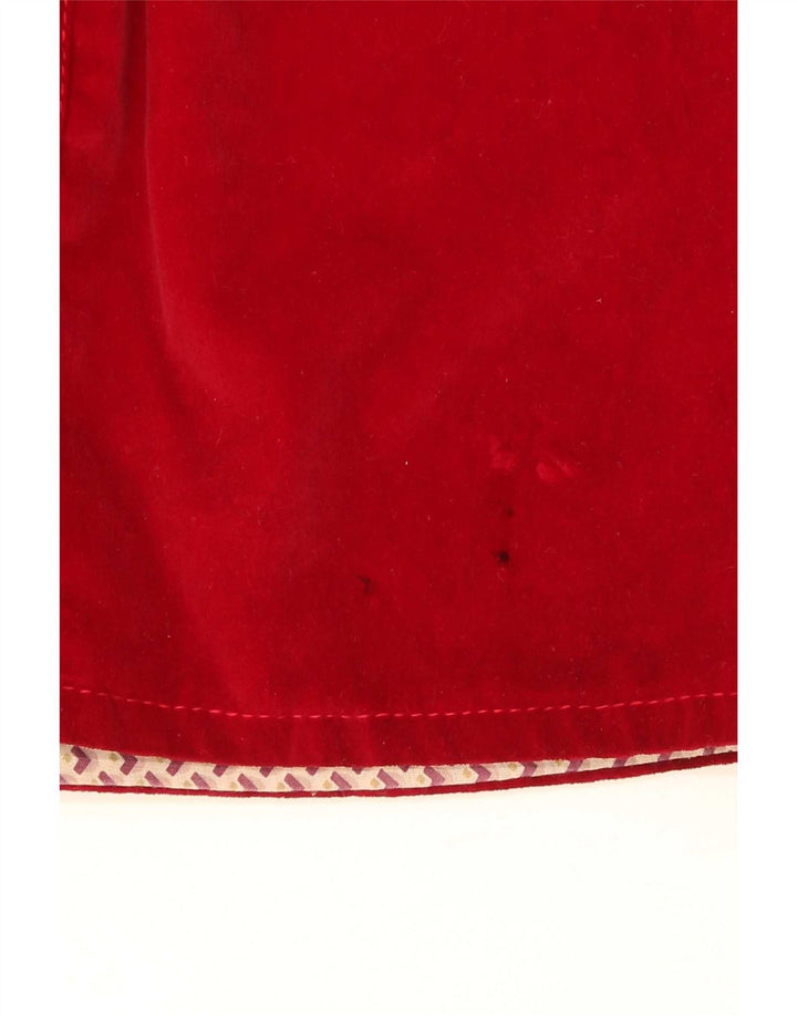 Dotti Didit Chemise en velours pour femme UK 8 Small Rouge