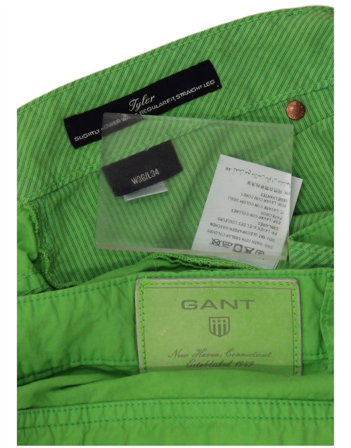 GANT Hommes Tyler Regular Fit Casual Shorts W36 Grand Vert Coton