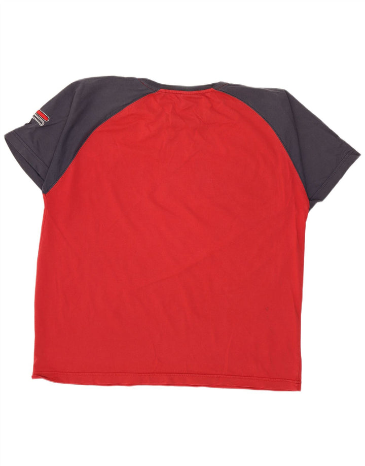 Fila T-Shirt Graphique Homme XL Rouge Colourblock