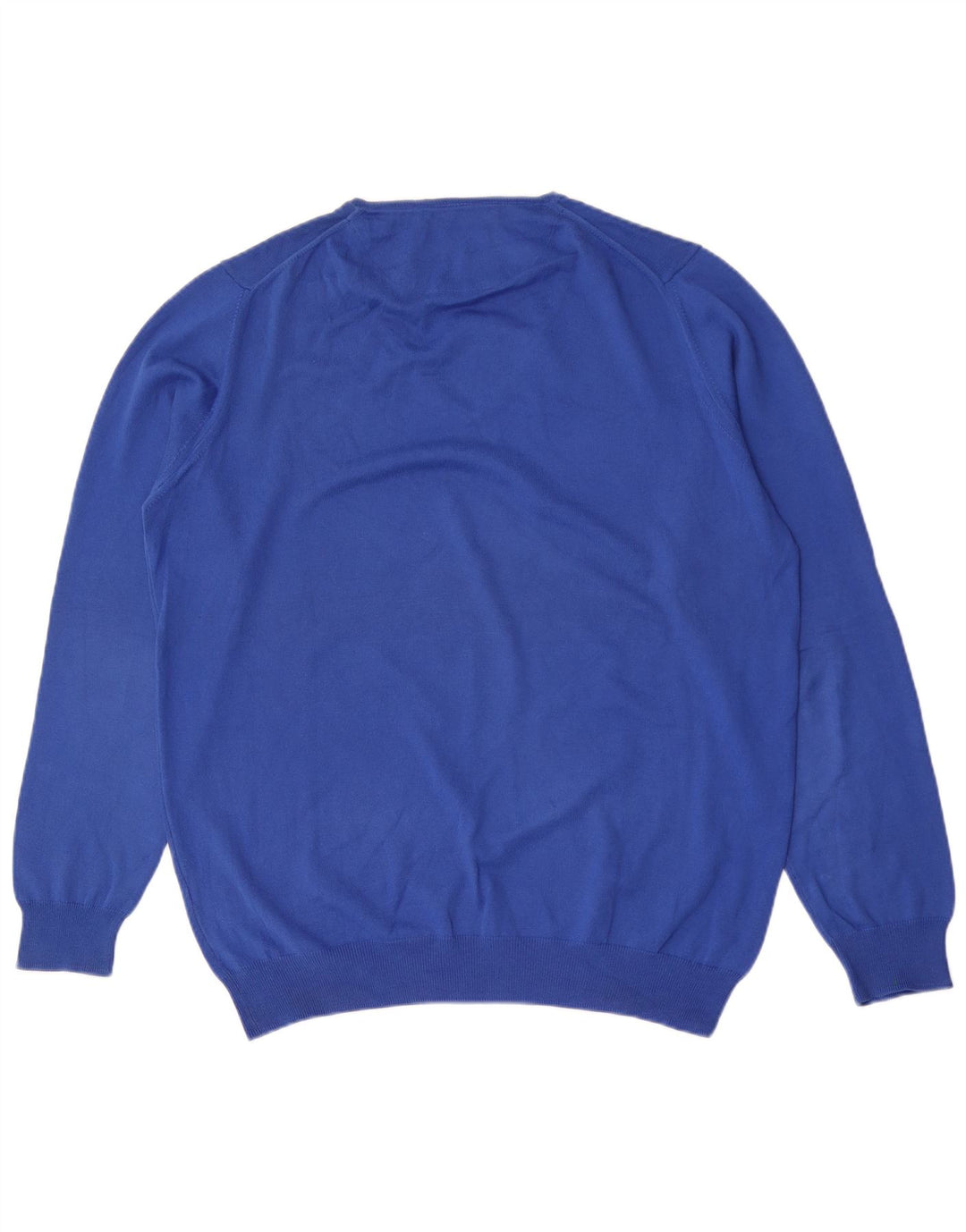 Zara Pull Col V Homme XL Bleu Coton
