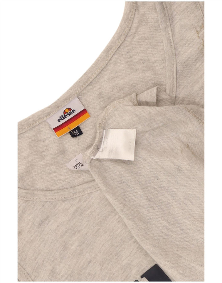 Ellesse Débardeur Graphic Homme Gris Moyen Moucheté Coton