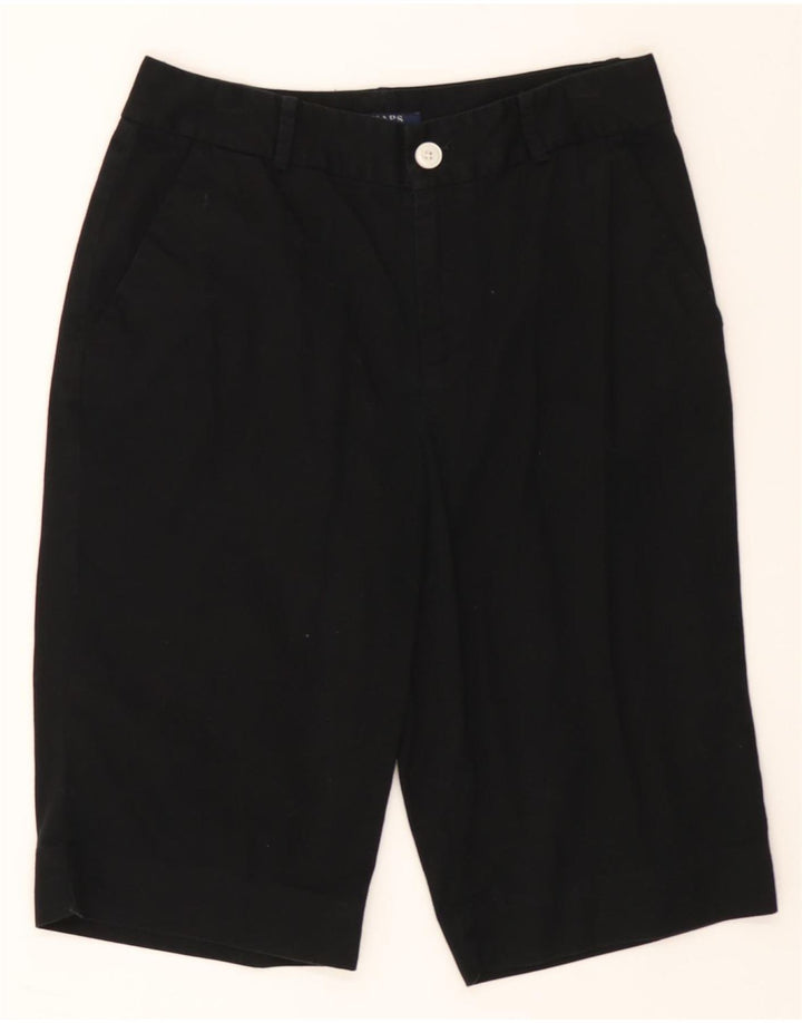 CHAPS Womens Bermuda Shorts US 4 Small W27 Black Cotton Vintage Chaps and Second-Hand Chaps from Messina Hembry 